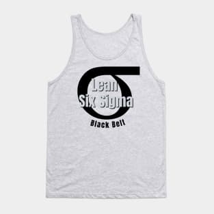 Lean Six Sigma / Sigma Symbol / Black Belt Tank Top